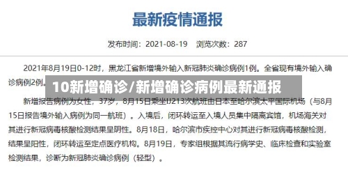 10新增确诊/新增确诊病例最新通报-第2张图片