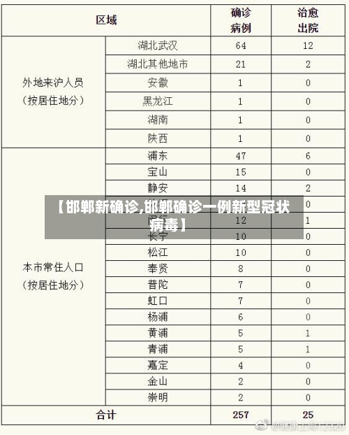 【邯郸新确诊,邯郸确诊一例新型冠状病毒】-第3张图片
