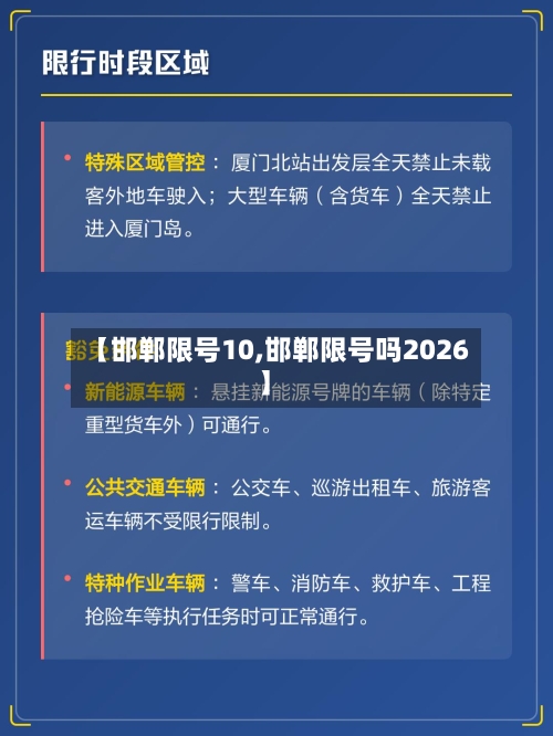 【邯郸限号10,邯郸限号吗2026】-第2张图片