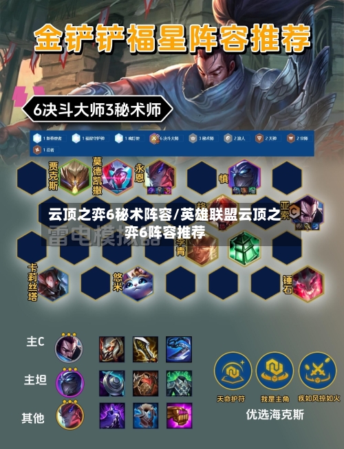 云顶之弈6秘术阵容/英雄联盟云顶之弈6阵容推荐