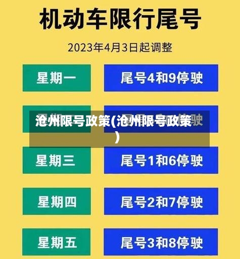 沧州限号政策(沧州限号政策)-第3张图片