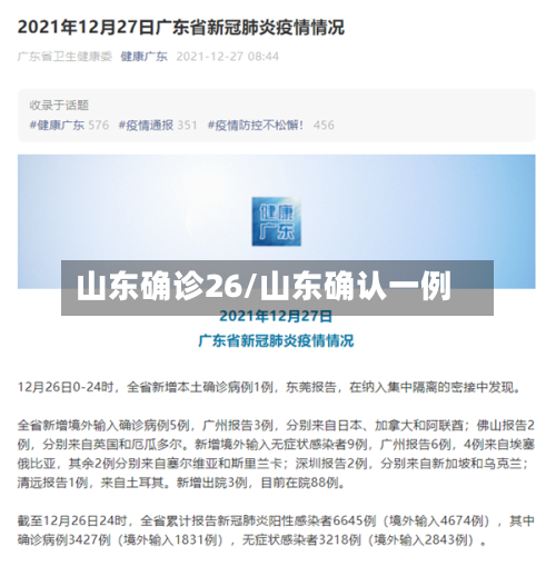 山东确诊26/山东确认一例-第2张图片