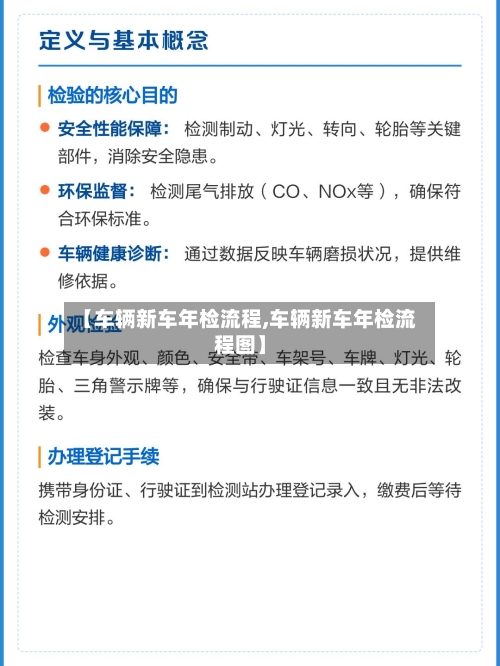 【车辆新车年检流程,车辆新车年检流程图】