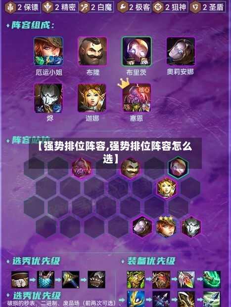 【强势排位阵容,强势排位阵容怎么选】