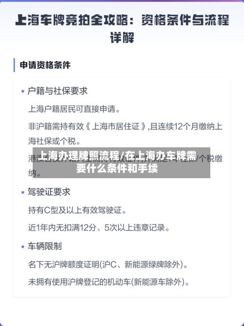 上海办理牌照流程/在上海办车牌需要什么条件和手续