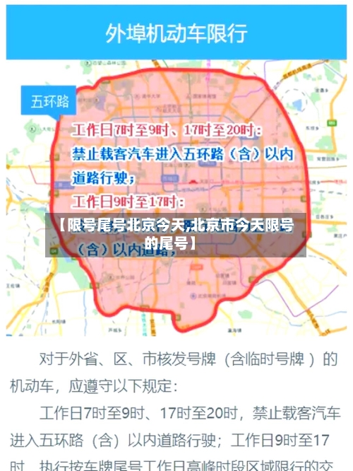 【限号尾号北京今天,北京市今天限号的尾号】