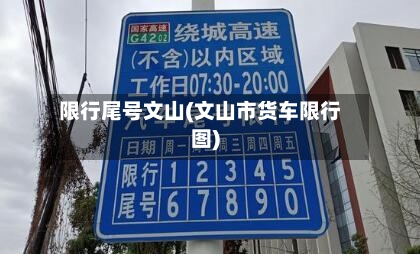 限行尾号文山(文山市货车限行图)