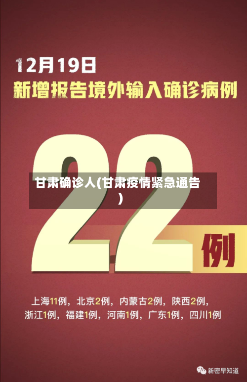 甘肃确诊人(甘肃疫情紧急通告)-第3张图片