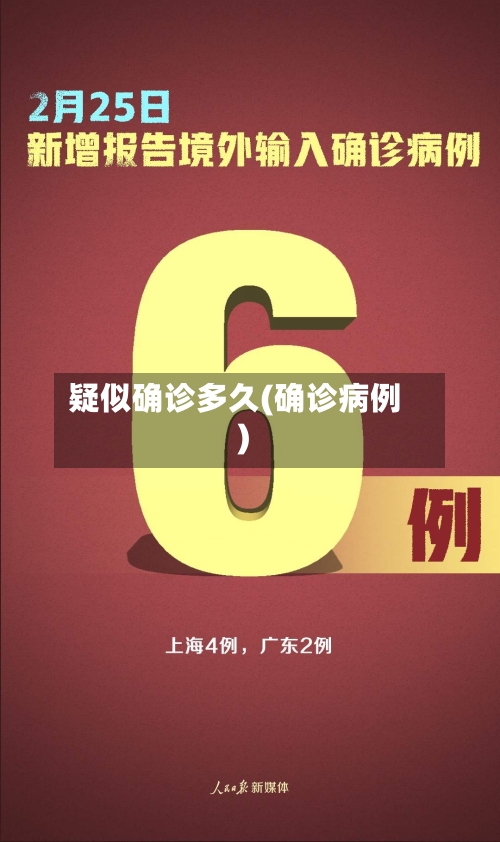 疑似确诊多久(确诊病例)-第3张图片