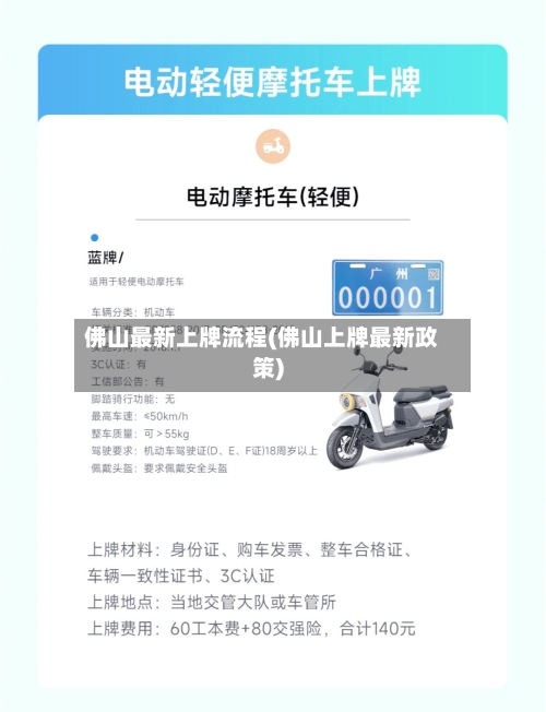 佛山最新上牌流程(佛山上牌最新政策)
