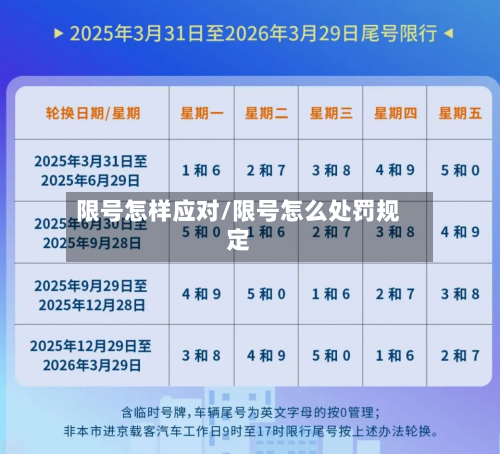 限号怎样应对/限号怎么处罚规定-第2张图片