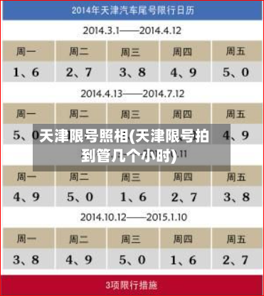 天津限号照相(天津限号拍到管几个小时)-第3张图片