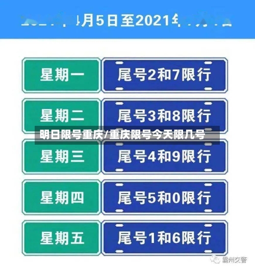 明日限号重庆/重庆限号今天限几号-第2张图片