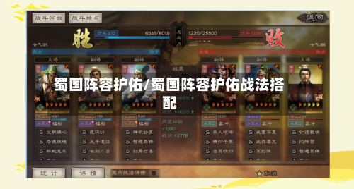 蜀国阵容护佑/蜀国阵容护佑战法搭配-第2张图片
