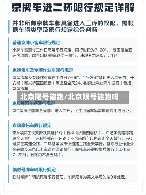 北京限号能跑/北京限号能跑吗-第3张图片