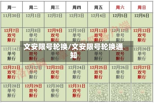 文安限号轮换/文安限号轮换通知-第2张图片
