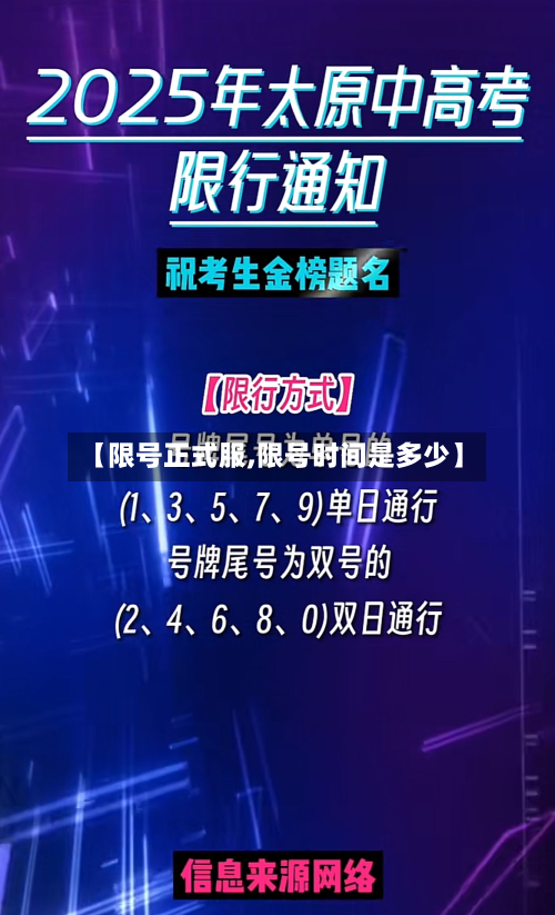 【限号正式服,限号时间是多少】