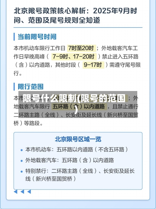 限号什么限制(限号的范围)