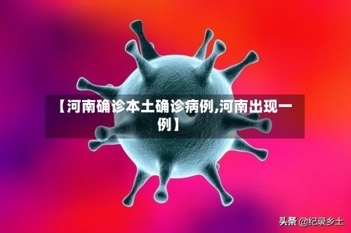 【河南确诊本土确诊病例,河南出现一例】