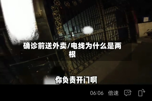 确诊前送外卖/电线为什么是两根-第3张图片