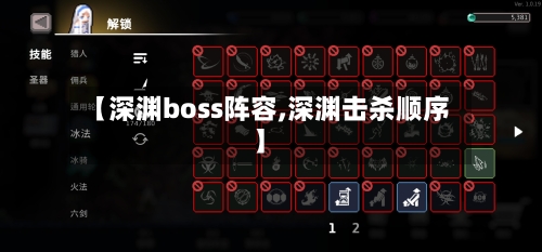 【深渊boss阵容,深渊击杀顺序】