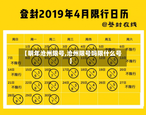 【明年沧州限号,沧州限号吗限什么号】-第3张图片