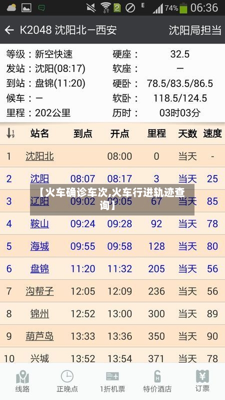 【火车确诊车次,火车行进轨迹查询】-第2张图片