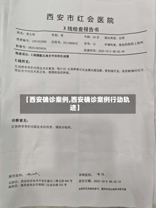 【西安确诊案例,西安确诊案例行动轨迹】