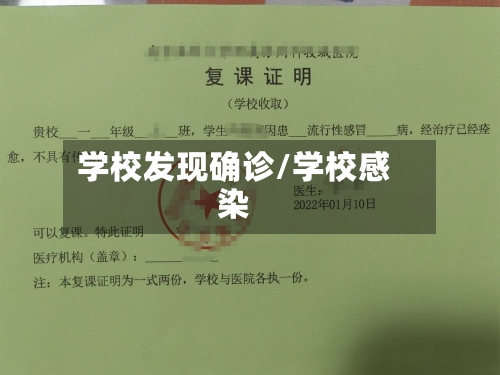 学校发现确诊/学校感染
