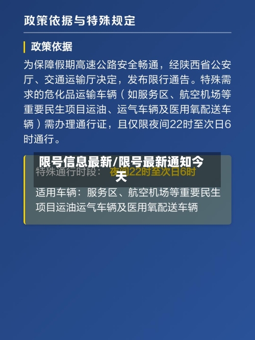 限号信息最新/限号最新通知今天