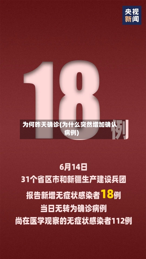 为何昨天确诊(为什么突然增加确认病例)