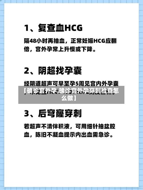 【确诊宫外孕,确诊宫外孕穿刺检查怎么做】-第2张图片