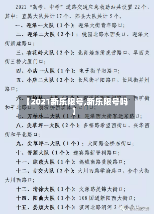 【2021新乐限号,新乐限号吗】