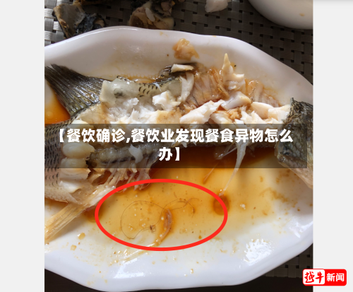 【餐饮确诊,餐饮业发现餐食异物怎么办】