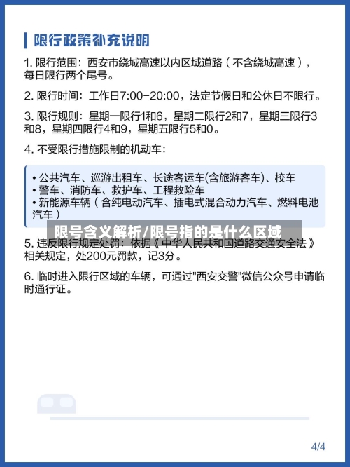 限号含义解析/限号指的是什么区域-第2张图片
