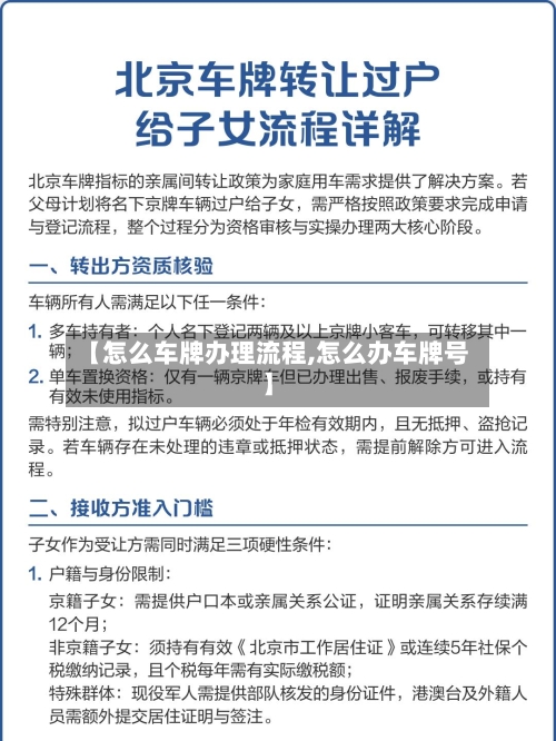 【怎么车牌办理流程,怎么办车牌号】-第3张图片