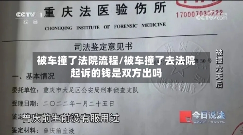 被车撞了法院流程/被车撞了去法院起诉的钱是双方出吗-第2张图片