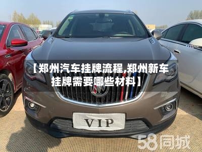 【郑州汽车挂牌流程,郑州新车挂牌需要哪些材料】-第3张图片